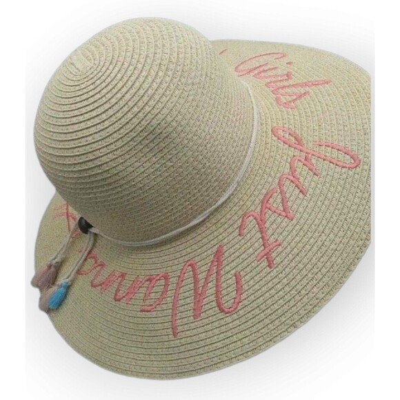 Disney x Junk Food Beach Sun Hat Girls Just Wanna Have Sun! One Size Coastal - Picture 8 of 13